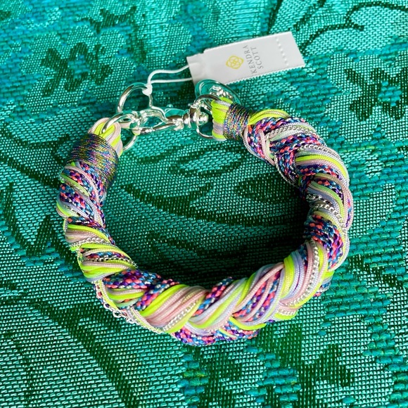 NWT Kendra Scott Braided Cord Bracelet Lilac Mix 7.5" LAST ONE - Picture 7 of 12